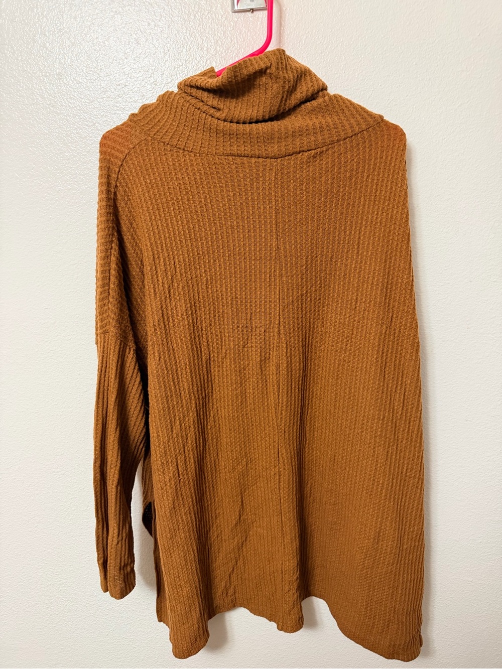 Cozy Ribbed Turtleneck Sweater - Rust - Picture 1 of 3